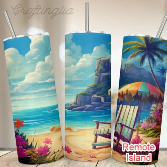 Hand Crafted Other - Cruise Ship or VACATION Tumbler - 20oz SS skinny tumbler & lid - CHOOSE …